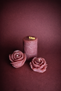 The Mini Pillar and Rose Tealight Set